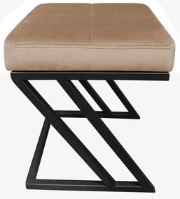 Pufa ZETA LOFT ławka taboret podnóżek metal MG06