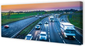 Obraz na płótnie Autostrada pod Błękitnym Niebem