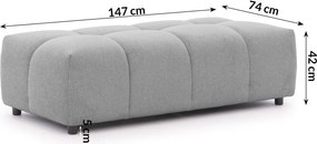 Szary podnóżek Albane – Ropez