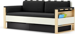 Sofa Loft szer. 195 cm z materacem, bocznymi i tylnymi poduszkami Plus Timoore