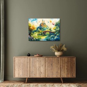 Obraz na szkle - Baśniowy zamek (70x50 cm)