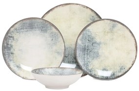 24-częściowy zestaw porcelanowych naczyń Güral Porselen Denim
