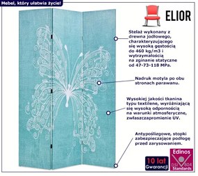 Parawan wewnętrzny z nadrukiem - Lanard 3X 120 x 170 cm