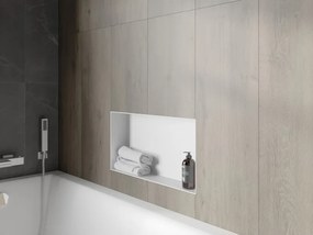 Mexen X-Wall-NR półka wnękowa bez kołnierza 60 x 30 cm, biała - 1921603010