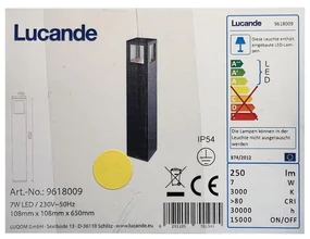Lucande - LED Lampa zewnętrzna NICOLA LED/7W/230V IP54