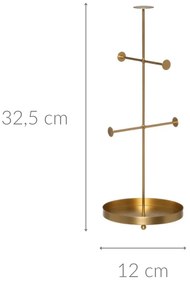 Metalowy stojak na biżuterię GEMMY, 32,5 cm