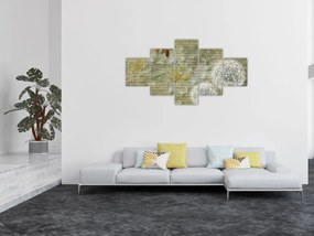 Obraz - Dmuchawce unoszone wiatrem (125x70 cm)