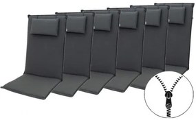 ELEGANT 2430 high - komplet 6 szt. - poduszki na krzesła i fotel z zagłówkiem