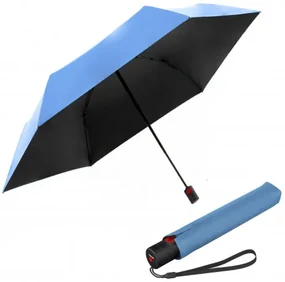 KNIRPS U.200 BLUE WITH BLACK - elegancki damski parasol w pełni automatyczny