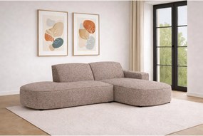 Narożnik Cursal Atelier, tkanina Artico, Beżowy, Prawy