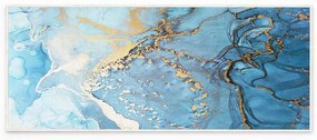 Niebieski dywan odpowiedni do prania 80x150 cm Blue Waves – Oyo Concept