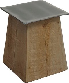 Taboret MCW-L76, stołek drewniany