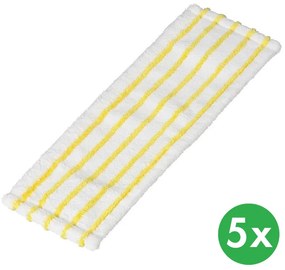 Mop płaski - z mikrowłókna biało-żółty (5 szt.)