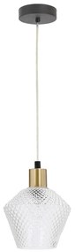 Lampa wisząca w kolorze złota ze szklanym kloszem ø 14 cm Greniko – Candellux Lighting