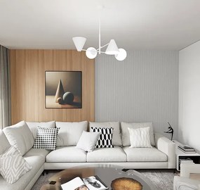 Biała lampa sufitowa w stylu loftowym - D140-Upin