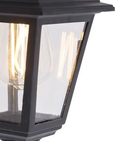 Klasyczna lampa ścienna zewnętrzna czarna IP44 - Capital