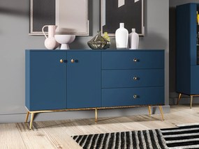 Komoda BLU 160 2D3S granatowa ML MEBLE