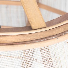 Inteligentna lampa wisząca brązowa 50 cm z Wifi G95 - Pascal