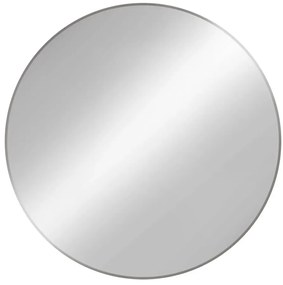 Srebrne okrągłe lustro ścienne E8-K26