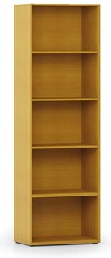 Biblioteka INTEGRO, 1920 x 600 x 400 mm, 4 półki, czereśnia