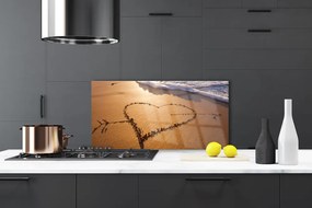 Panel Kuchenny Miłosny Symbol Na Piasku