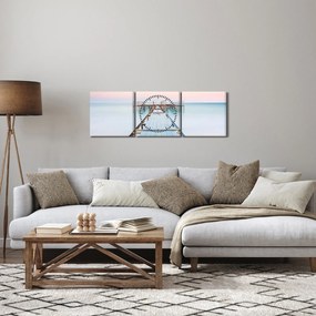 Obraz - Długie molo (z zegarem) (90x30 cm)