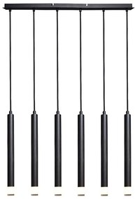 Rabalux 72362 - Żyrandol na lince RAMIRA 6xG9/5W/230V czarny