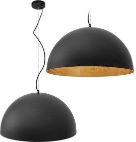 Lampa Sufitowa Wisząca Misa Metalowa 50cm APP379-1CP Czarna