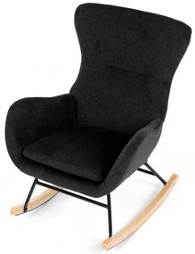 Fotel bujany BK2, czarny