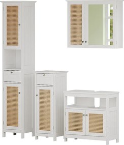 Zestaw mebli łazienkowych biały 60x30x60 rosario