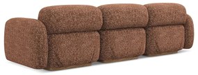 Pomarańczowa/brązowa sofa modułowa 270 cm Ailani – Makamii