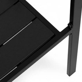 Krzesła ogrodowe Caprila - zestaw 2 szt. na taras i balkon, kolor czarny