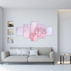 Obraz - Różowe plamy (125x70 cm)