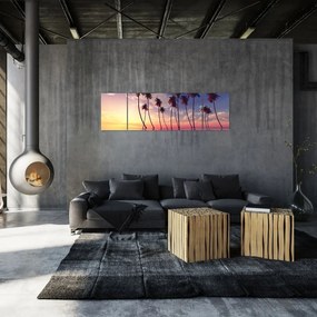 Obraz palm wznoszących się nad powierzchnią (170x50 cm)
