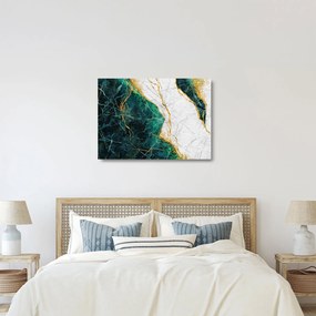 Obraz na szkle - Turkusowy marmur (70x50 cm)