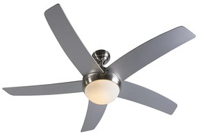 Wentylator sufitowy stalowy z czarnym nadrukiem drewna 132 cm z pilotem - Cool