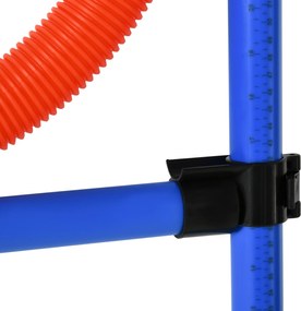PawHut Zestaw Agility dla Psów Slalom i Obręcz Treningowa Zabawa i Ćwiczenia Wysokość 86cm Niebieski Czerwony | Aosom PL