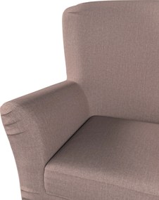 Pokrowiec na fotel Tomelilla wysoki z zakładkami kolor różowy tkanina strukturalna
