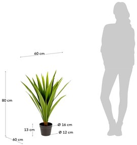 Sztuczna roślina (wysokość 80 cm) Yucca – Kave Home