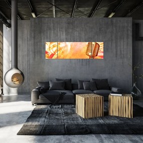 Obraz - Mikrofon retro (170x50 cm)