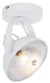 Industrialna lampa sufitowa biała ze srebrnym 15 cm regulowana - MagnaxPrzemysłowy Oswietlenie wewnetrzne