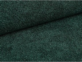 Ciemnozielone tapicerowane łóżko dwuosobowe ze schowkiem ze stelażem 200x200 cm Eric – Micadoni