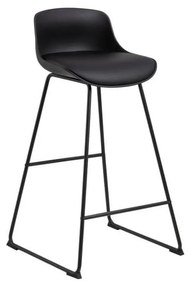 Czarny hoker (wysokość siedziska 76 cm) Tina – Actona