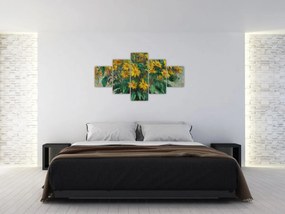 Obraz - Claude Monet, Jerusalem Artichoke Flowers, reprodukcje (125x70 cm)