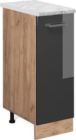 Szafka apteczna antracyt wysoki połysk 30x60x81.6 r-line