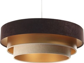 Lampa wisząca TRIO MIX brązowa/złota/beżowa