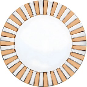 Okrągłe lustro ścienne dekoracja salonu duże dekoracyjne lustro ścienne do sypialni dekoracyjne lustro projekt 79x79cm