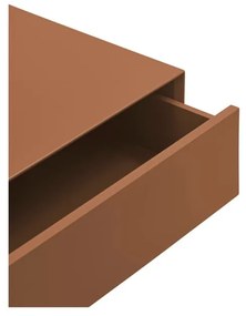 Ceglasta wisząca szafka nocna Platt – Teulat