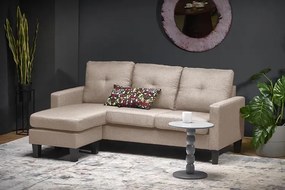 Sofa beżowa wypoczynkowa z podnóżkiem A0-N41