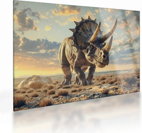 Obraz na szkle - Triceratops (70x50 cm)